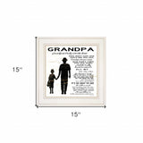 My Grandpa is the Best 2 White Framed Print Wall Art - Homeroots - Flyclothing LLC