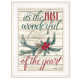 The Most Wonderful Time 1 White Framed Print Wall Art - Homeroots - Flyclothing LLC