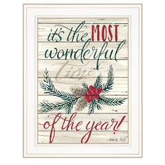 The Most Wonderful Time 1 White Framed Print Wall Art - Homeroots