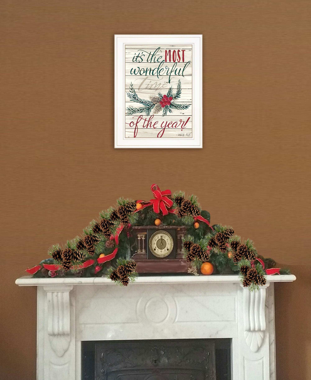 The Most Wonderful Time 1 White Framed Print Wall Art - Homeroots - Flyclothing LLC