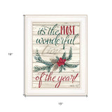 The Most Wonderful Time 1 White Framed Print Wall Art - Homeroots - Flyclothing LLC