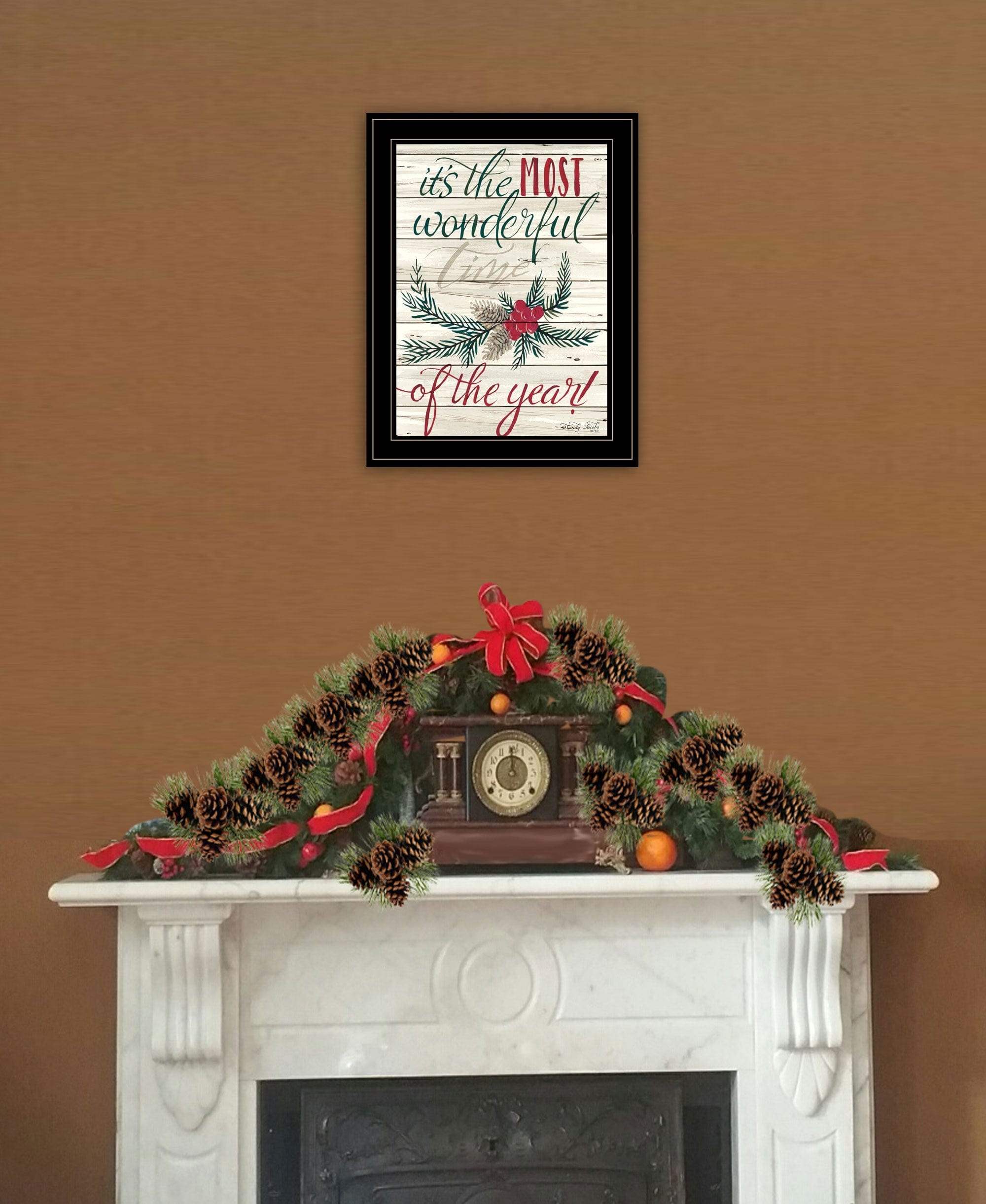 The Most Wonderful Time 2 Black Framed Print Wall Art - Homeroots - Flyclothing LLC