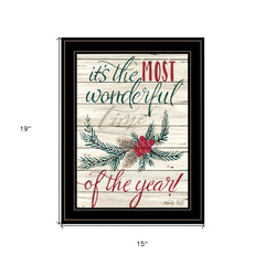 The Most Wonderful Time 2 Black Framed Print Wall Art - Homeroots