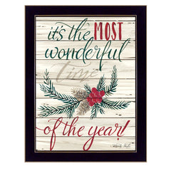The Most Wonderful Time 3 Black Framed Print Wall Art - Homeroots