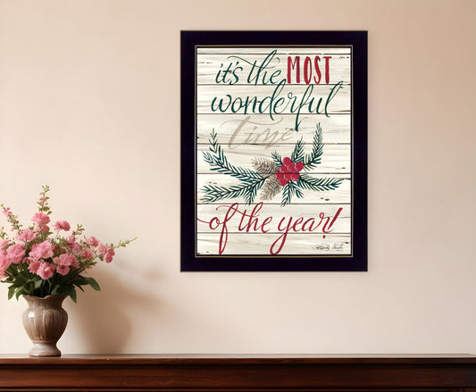 The Most Wonderful Time 3 Black Framed Print Wall Art - Homeroots