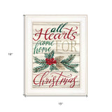 Home For Christmas 1 White Framed Print Wall Art - Homeroots - Flyclothing LLC