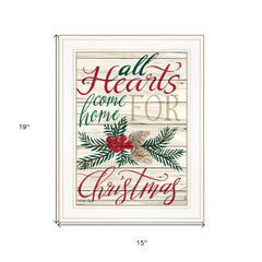 Home For Christmas 1 White Framed Print Wall Art - Homeroots
