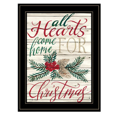 Home For Christmas 2 Black Framed Print Wall Art - Homeroots