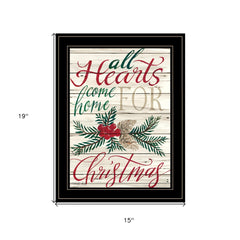 Home For Christmas 2 Black Framed Print Wall Art - Homeroots