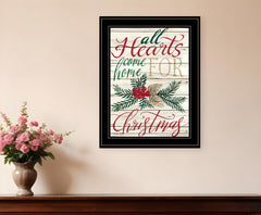 Home For Christmas 2 Black Framed Print Wall Art - Homeroots