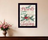 Home For Christmas 3 Black Framed Print Wall Art - Homeroots