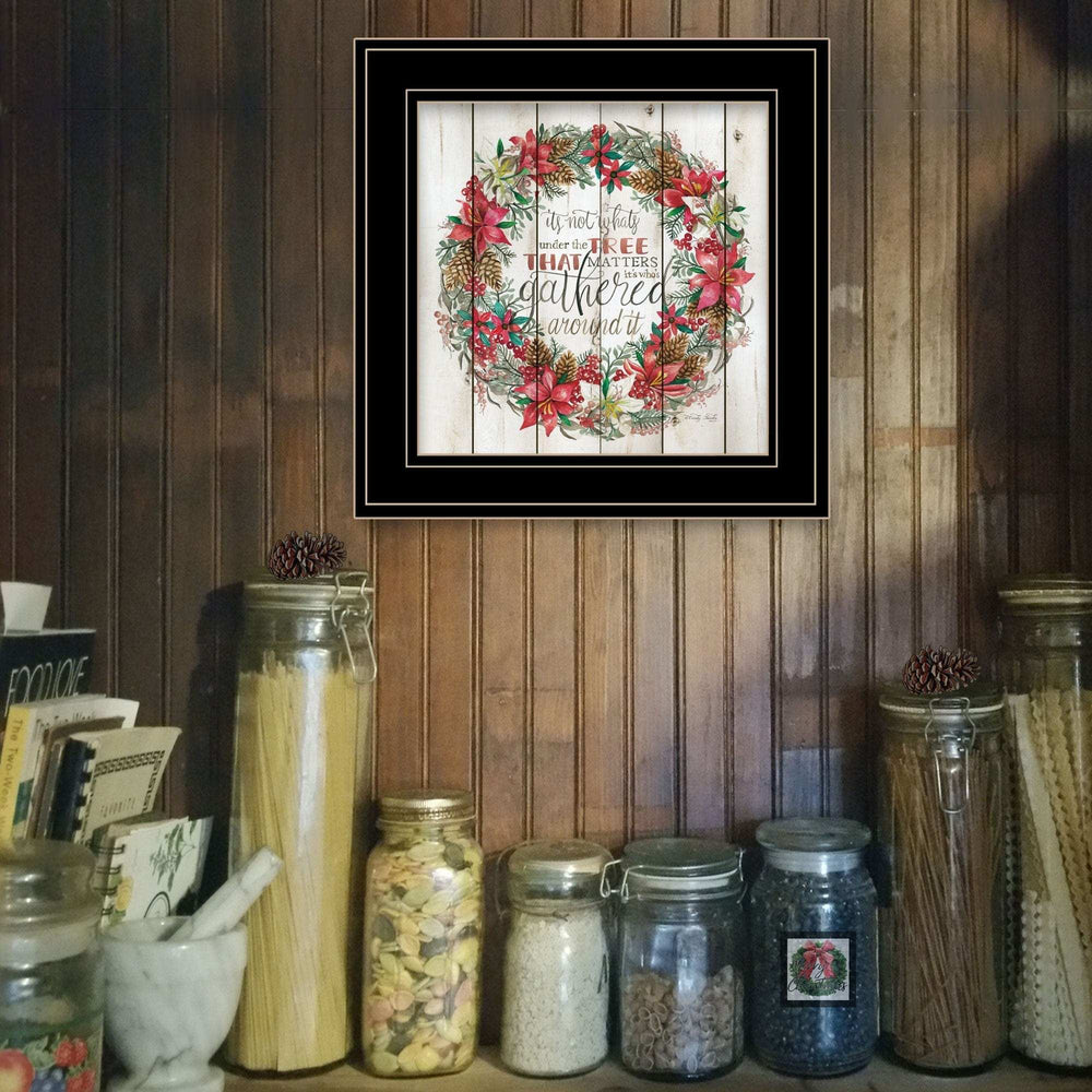 Gathered Around the Tree 2 Black Framed Print Wall Art - Homeroots - Flyclothing LLC