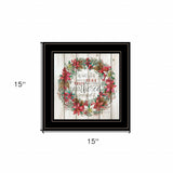 Gathered Around the Tree 2 Black Framed Print Wall Art - Homeroots - Flyclothing LLC