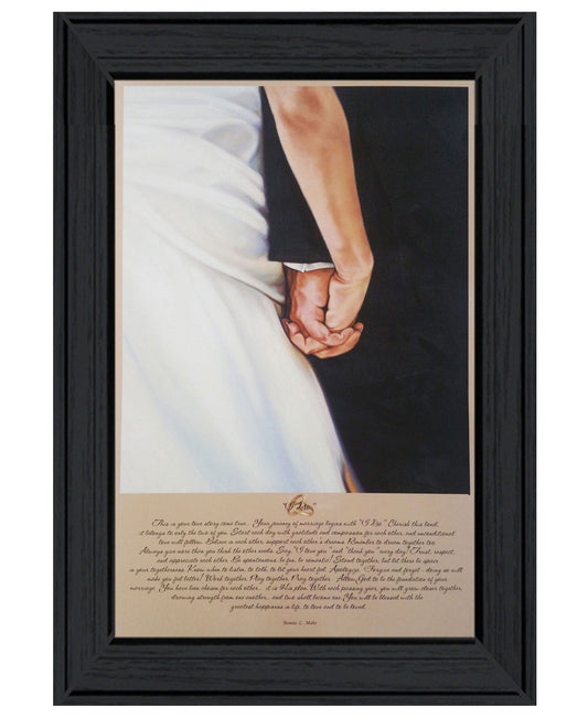 I DO 5 Black Framed Print Wall Art - Homeroots