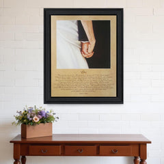 I DO 7 Black Framed Print Wall Art - Homeroots