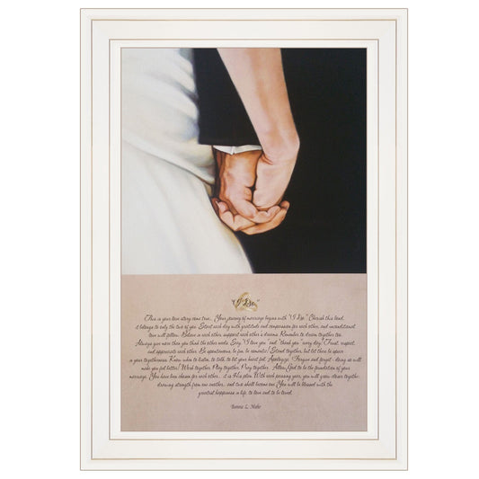 I DO 1 White Framed Print Wall Art - Homeroots