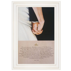 I DO 1 White Framed Print Wall Art - Homeroots