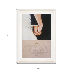 I DO 1 White Framed Print Wall Art - Homeroots