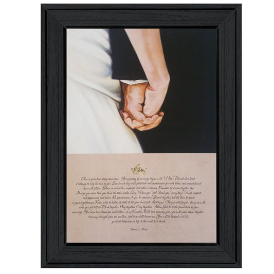 I DO 2 Black Framed Print Wall Art - Homeroots