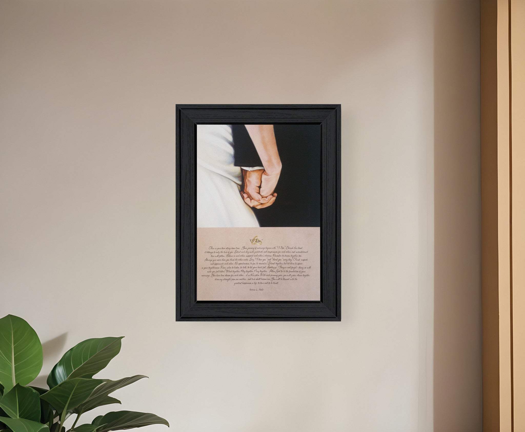 I DO 2 Black Framed Print Wall Art - Homeroots - Flyclothing LLC