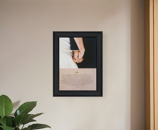 I DO 2 Black Framed Print Wall Art - Homeroots