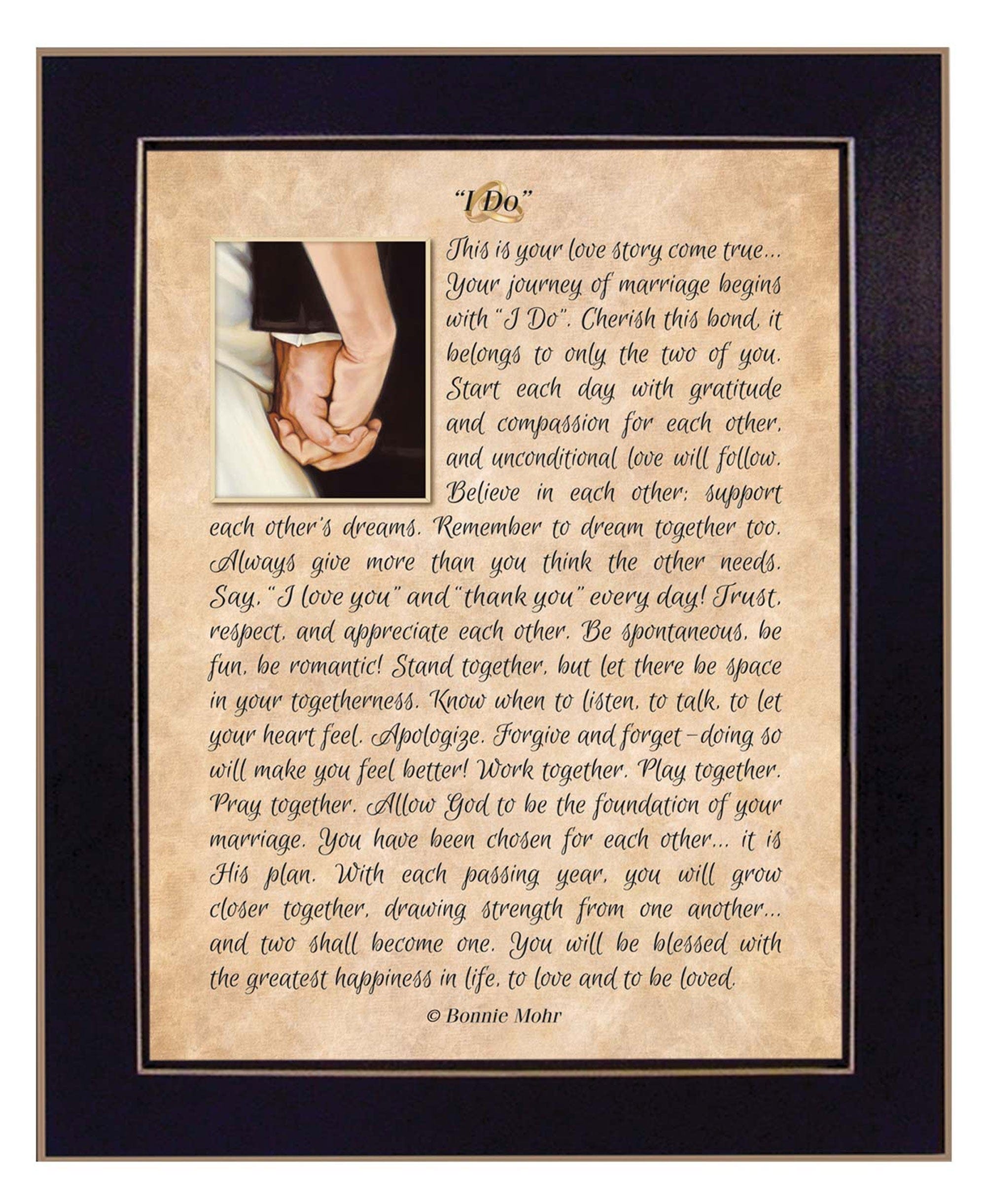 I DO 4 Black Framed Print Wall Art - Homeroots