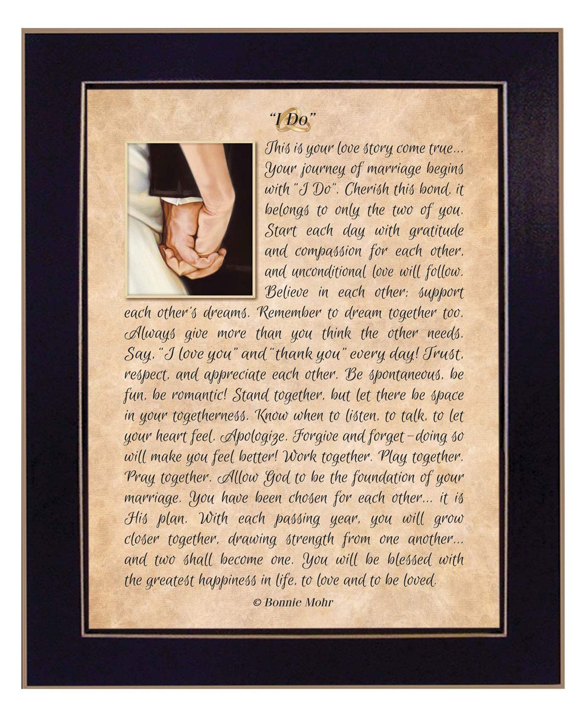 I DO 4 Black Framed Print Wall Art - Homeroots - Flyclothing LLC
