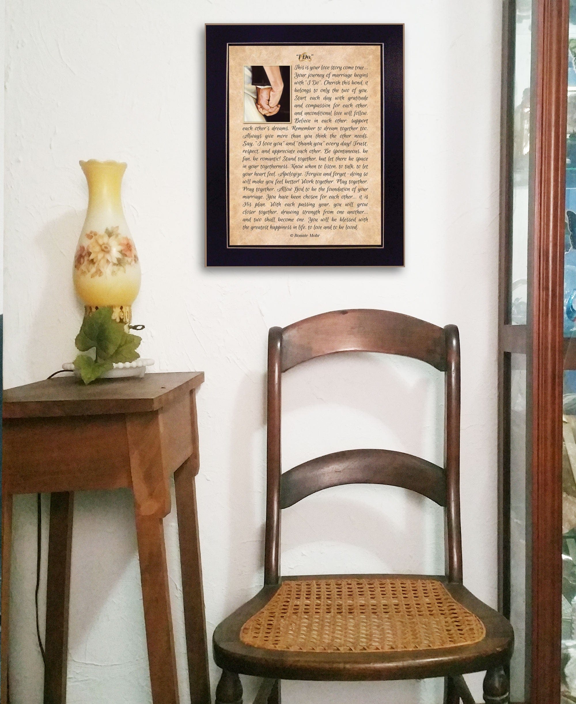 I DO 4 Black Framed Print Wall Art - Homeroots