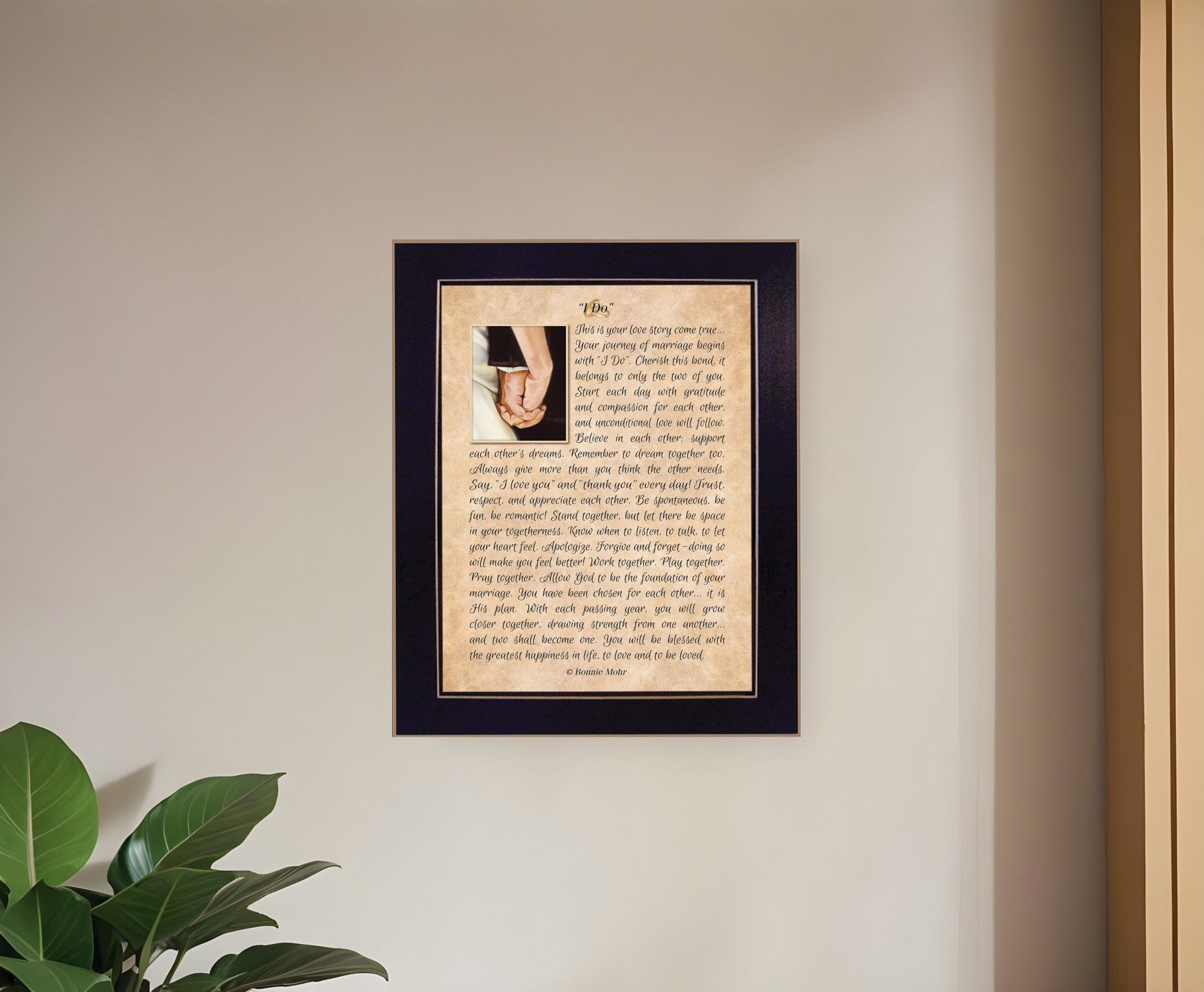 I DO 4 Black Framed Print Wall Art - Homeroots