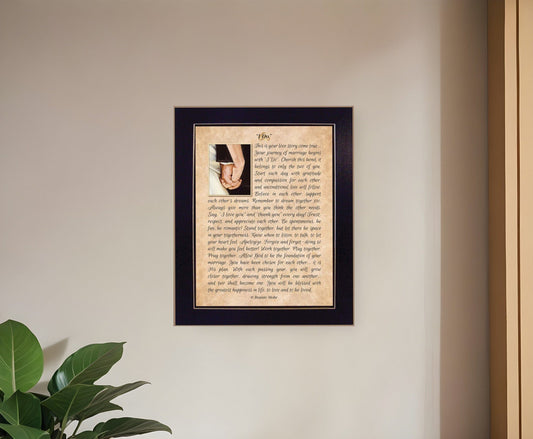 I DO 4 Black Framed Print Wall Art - Homeroots