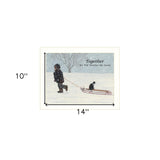 Together 1 White Framed Print Wall Art - Homeroots - Flyclothing LLC