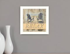 RELAX 1 White Framed Print Wall Art - Homeroots