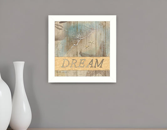 DREAM 1 White Framed Print Wall Art - Homeroots