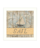 SAIL White Framed Print Wall Art - Homeroots