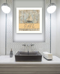 SAIL White Framed Print Wall Art - Homeroots