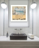 SURF White Framed Print Wall Art - Homeroots