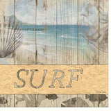 SURF White Framed Print Wall Art - Homeroots