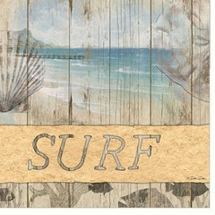 SURF White Framed Print Wall Art