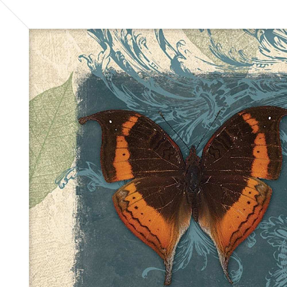 Swirl Butterfly II White Framed Print Wall Art - Homeroots - Flyclothing LLC
