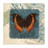 Swirl Butterfly II White Framed Print Wall Art - Homeroots
