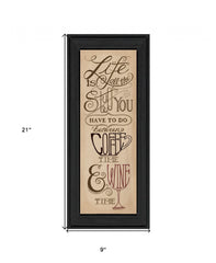 Coffee and Wine Time Black Framed Print Wall Art - Homeroots
