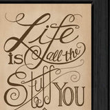 Coffee and Wine Time Black Framed Print Wall Art - Homeroots - Flyclothing LLC