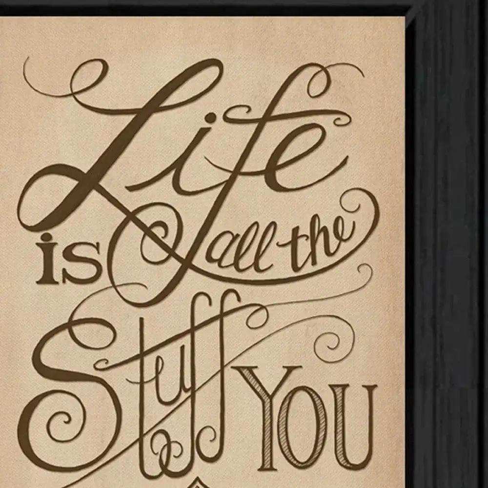 Coffee and Wine Time Black Framed Print Wall Art - Homeroots - Flyclothing LLC