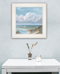 Beautiful Day Triptych III White Framed Print Wall Art - Homeroots