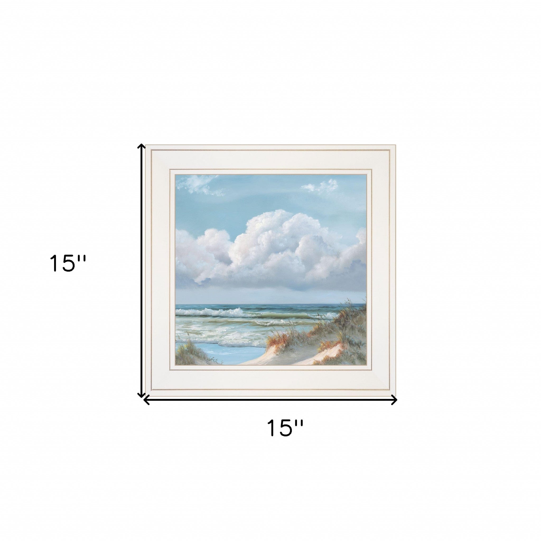 Beautiful Day Triptych III White Framed Print Wall Art - Homeroots