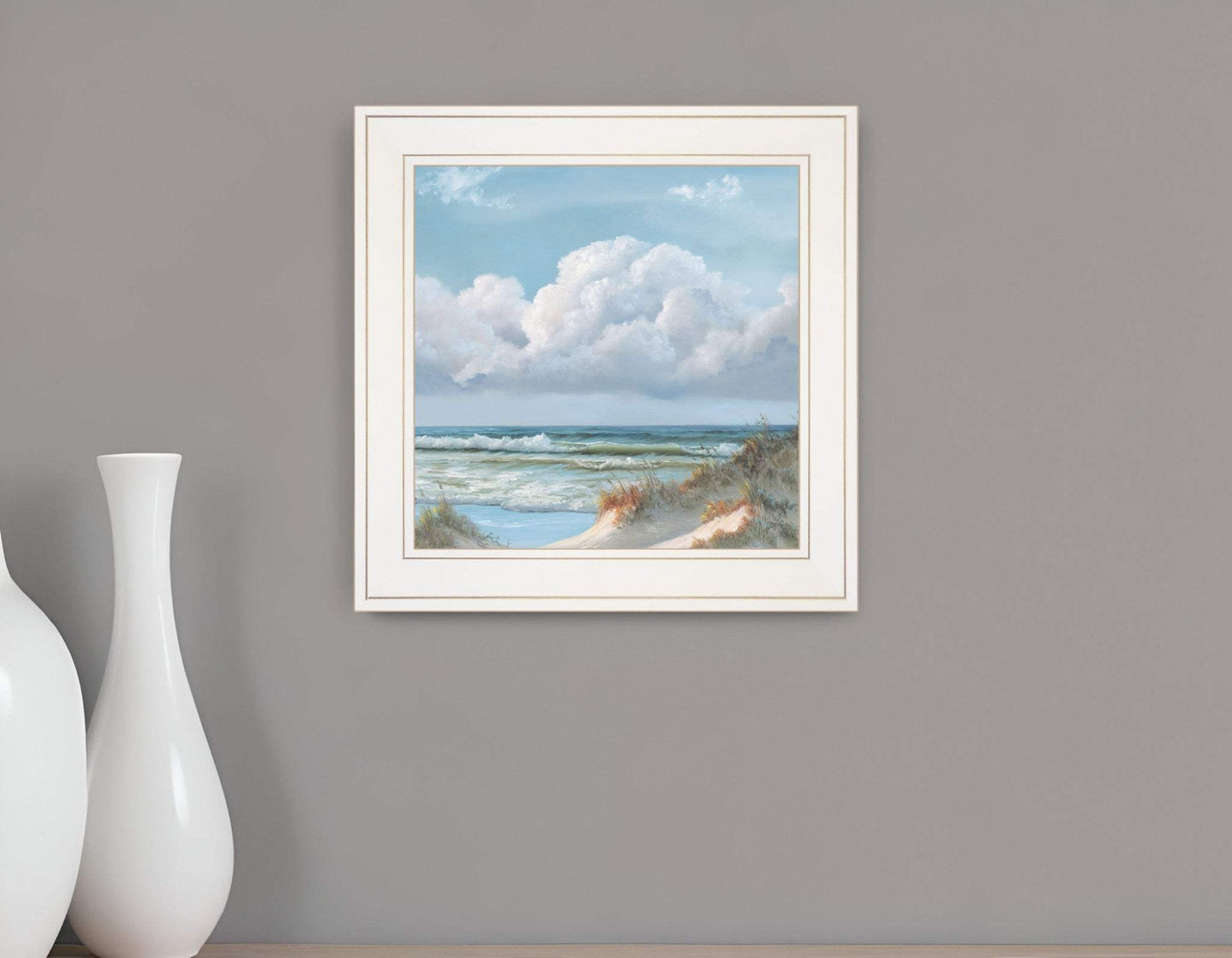 Beautiful Day Triptych III White Framed Print Wall Art - Homeroots - Flyclothing LLC