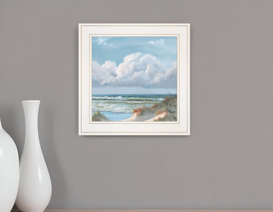 Beautiful Day Triptych III White Framed Print Wall Art - Homeroots