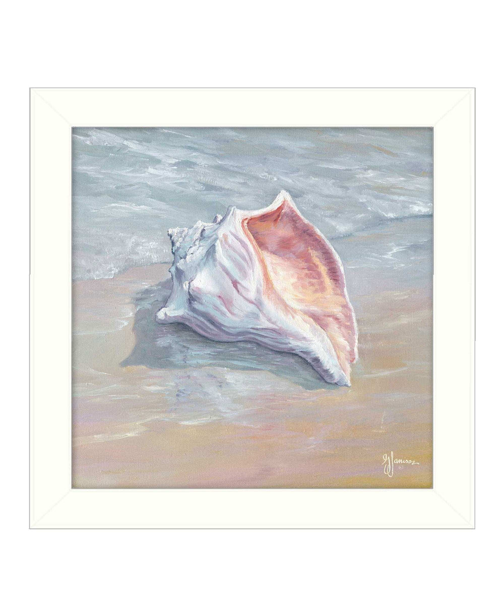 Whelk White Framed Print Wall Art - Homeroots - Flyclothing LLC