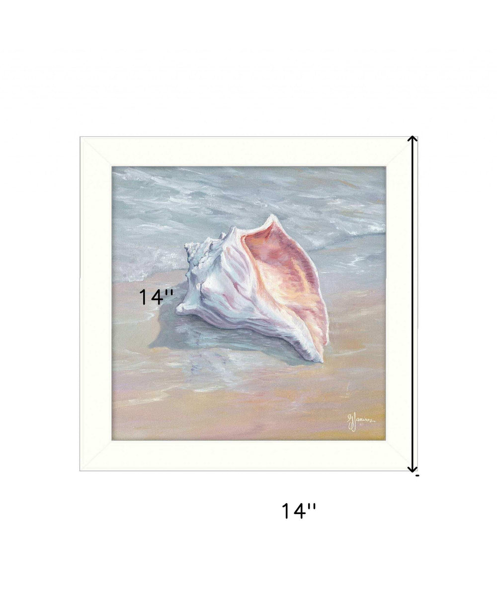 Whelk White Framed Print Wall Art - Homeroots - Flyclothing LLC