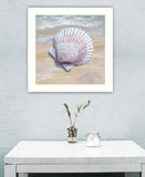 Scallop White Framed Print Wall Art - Homeroots